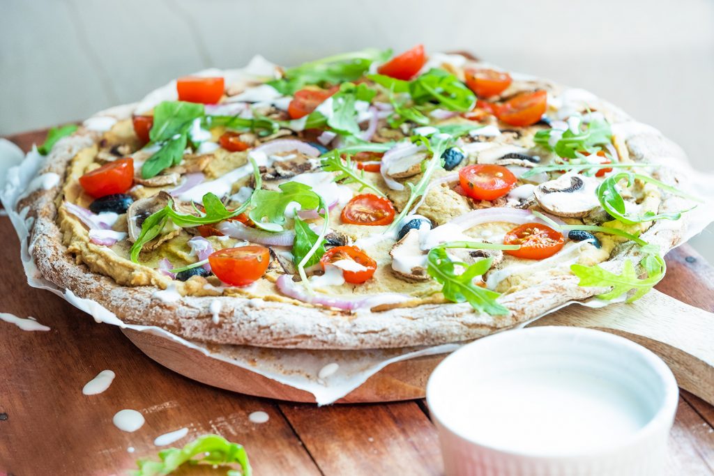 Pizza con masa de yogurt TicTacYummy Recetas de cocina saludables
